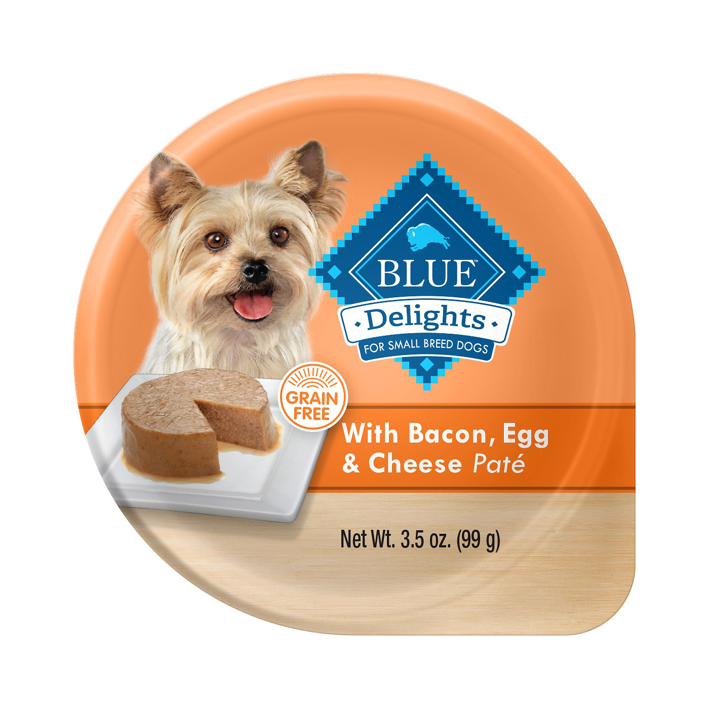 Blue Delights Bacon, Egg and Cheese Flavor Pate Wet Dog Food Review 