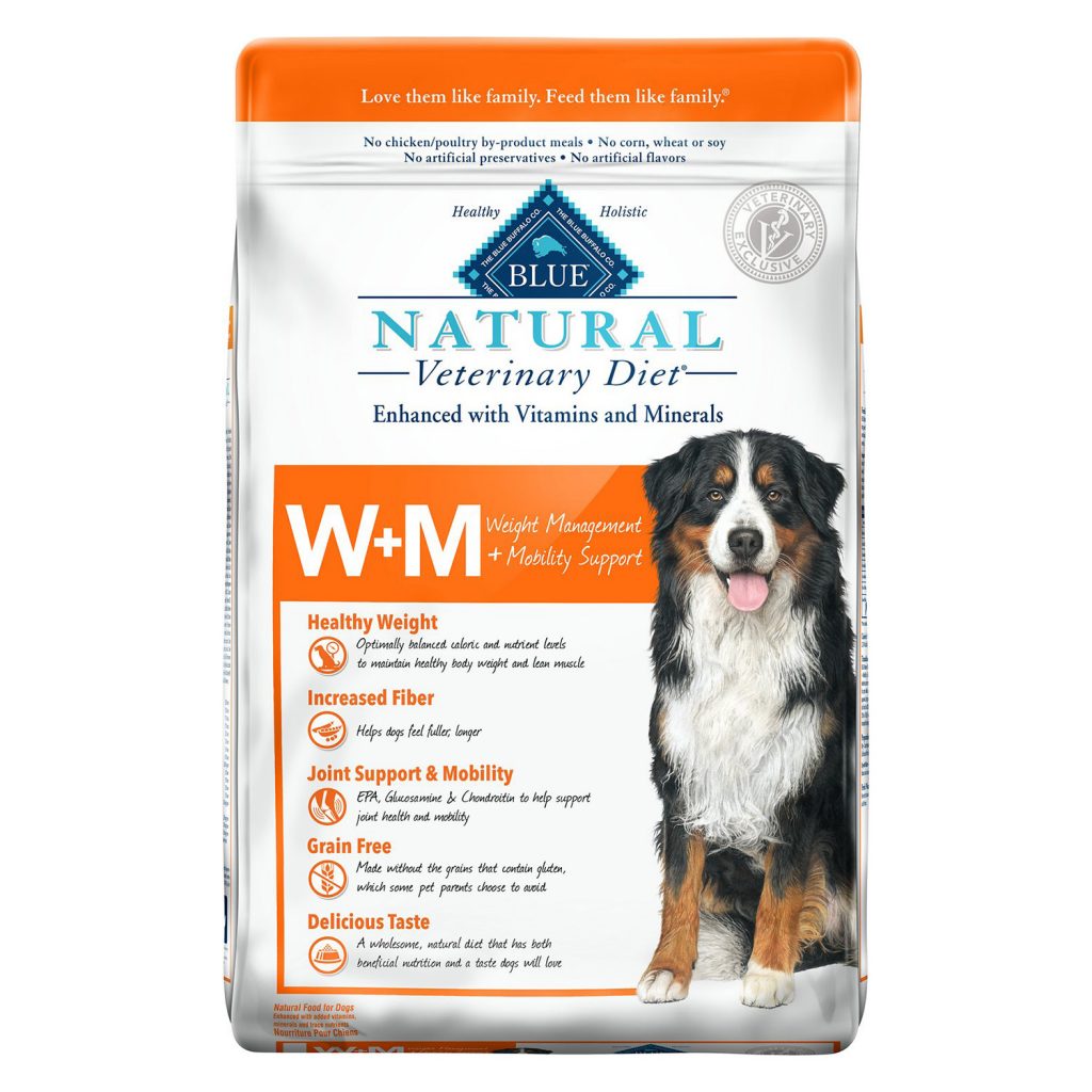 Blue Natural Veterinary Diet W+M Weight Management + Mobility Support Dry Dog Food