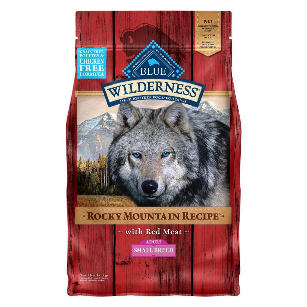 Blue Wilderness Rocky Mountain Recipe Small Breed Adult Red Meat Grain-Free Dry Dog Food