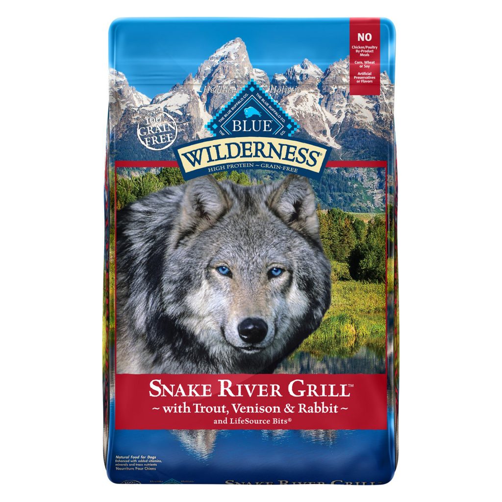 Blue Wilderness Snake River Grill Adult Trout, Venison & Rabbit Grain-Free Dry Dog Food