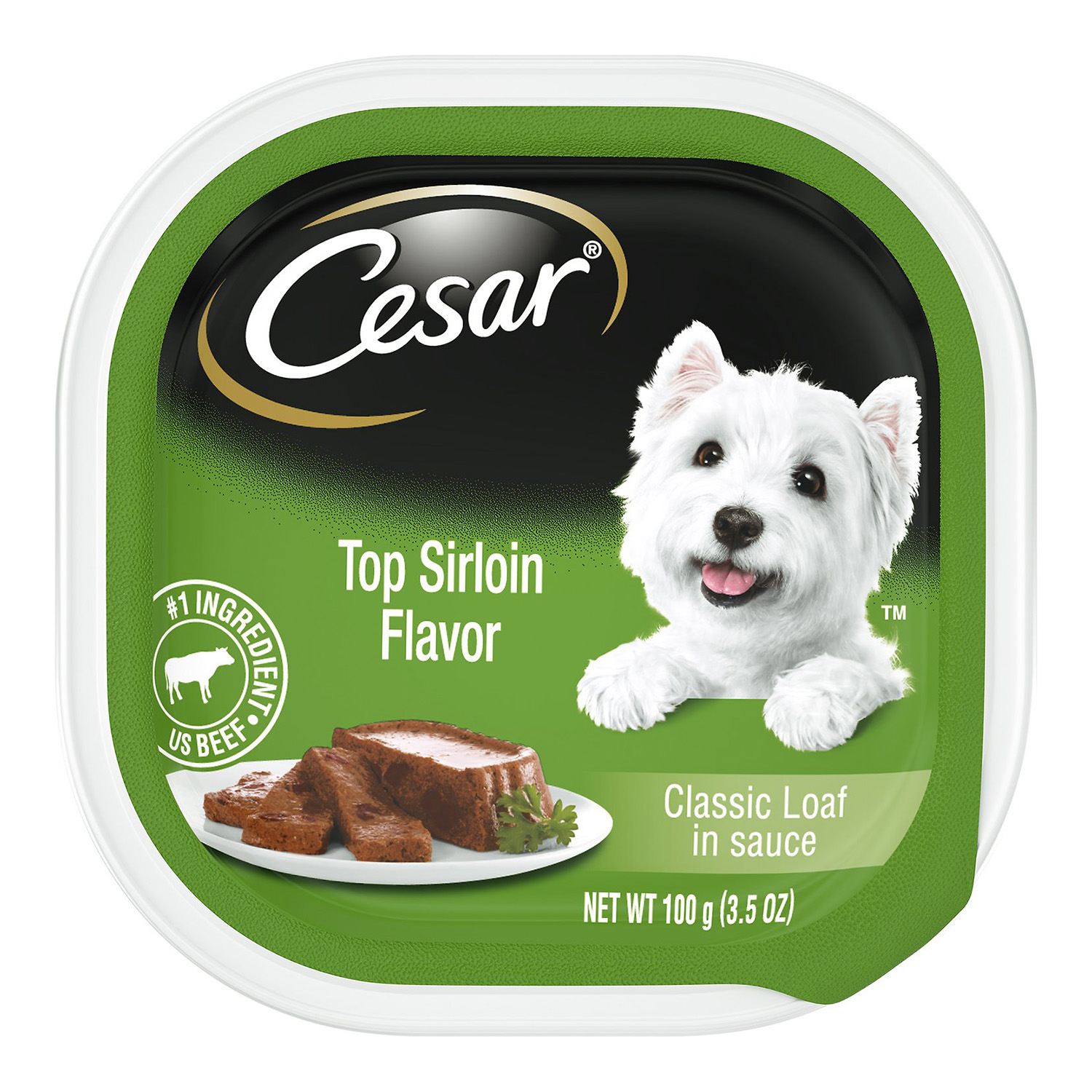 cesar-top-sirloin-flavor-classic-loaf-in-sauce-wet-dog-food-review