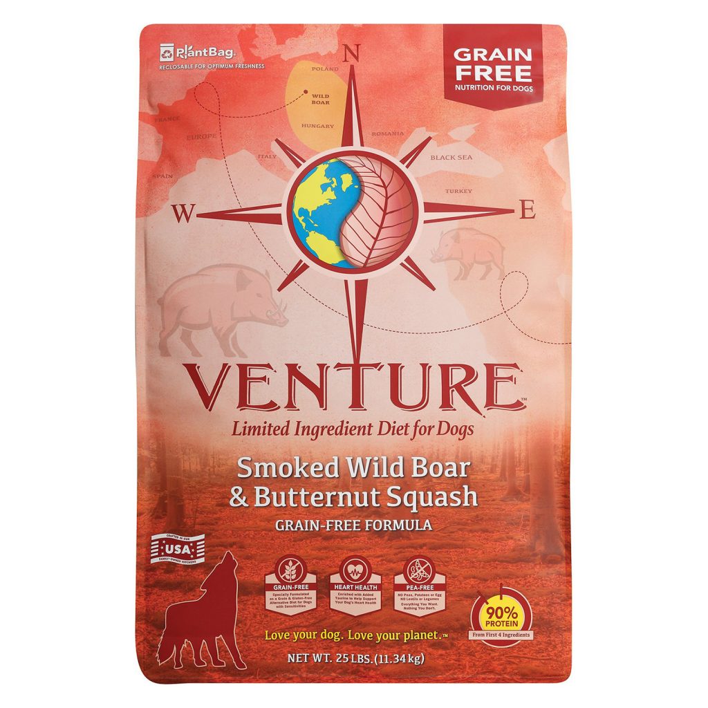 Earthborn Holistic Venture Limited Ingredient Grain-Free Smoked Wild Boar & Butternut Squash Dry Dog Food