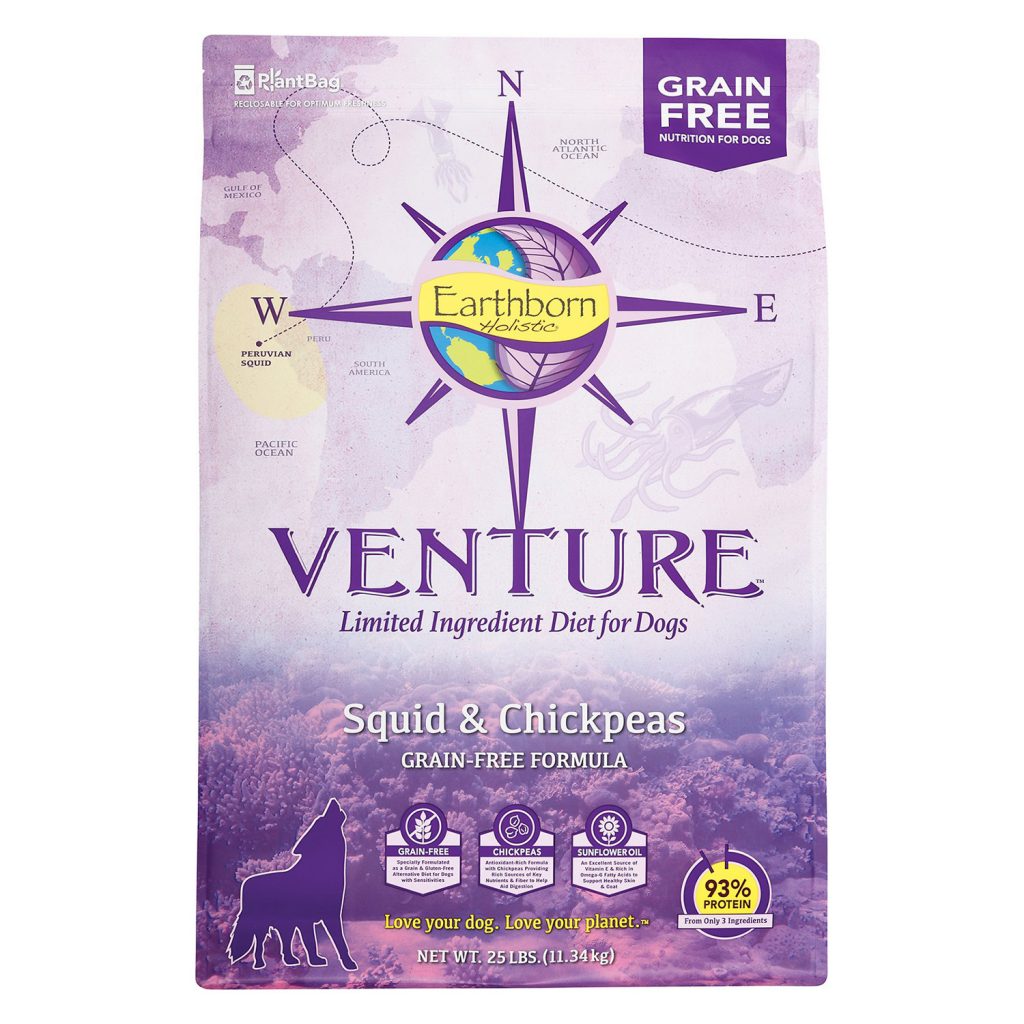 Earthborn Holistic Venture Limited Ingredient Grain-Free Squid & Chickpeas Dry Dog Food