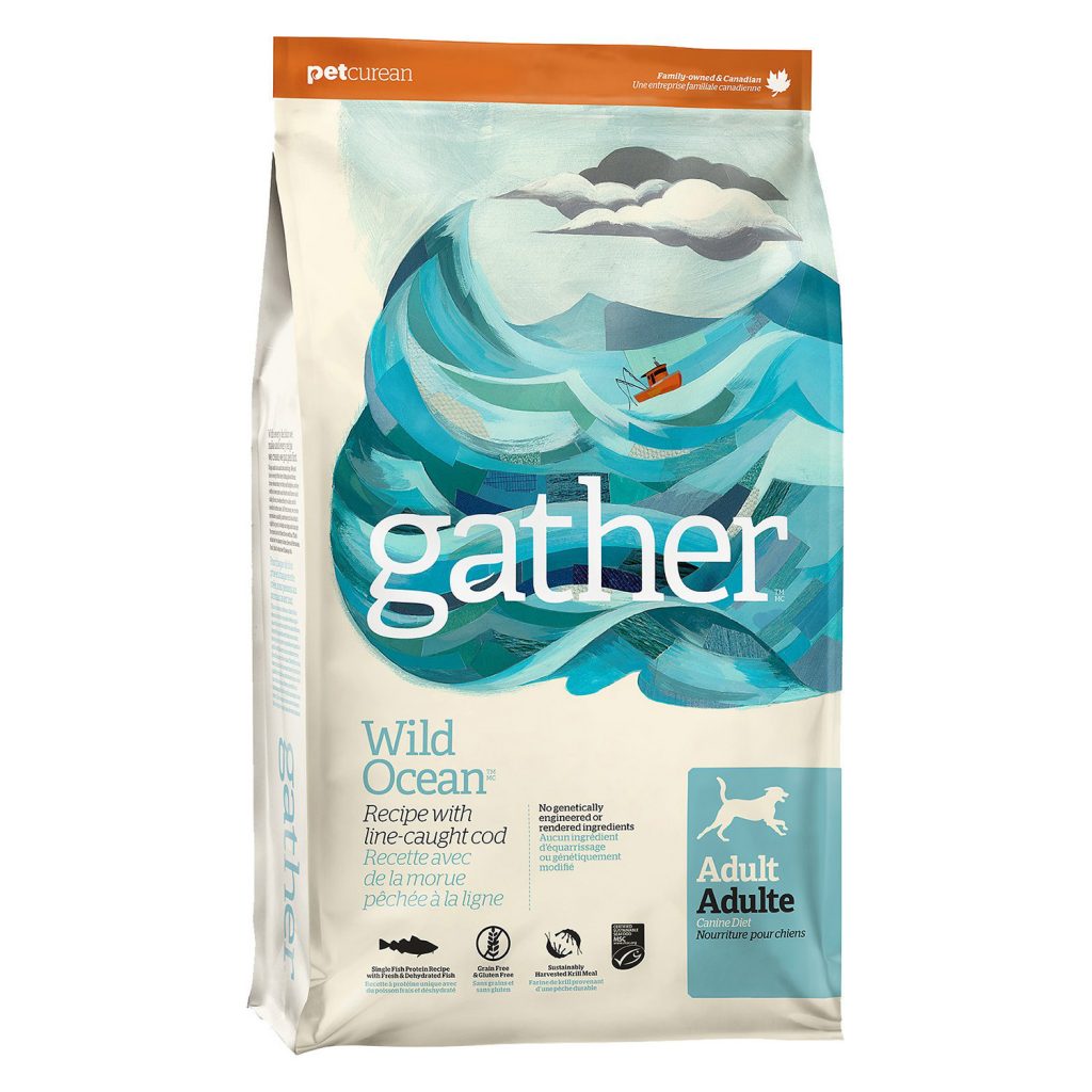 Gather Wild Ocean Line-Caught Cod Recipe for Adult Dogs Dry Dog Food