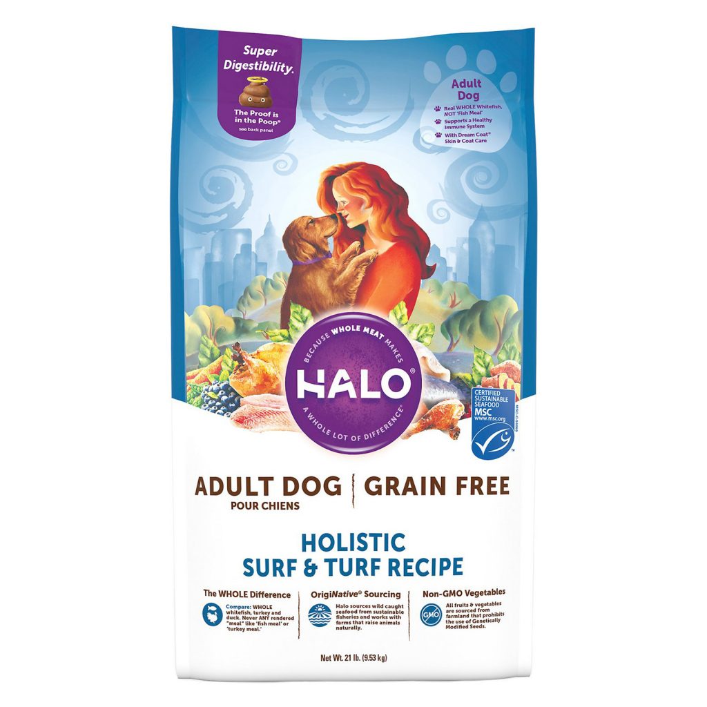 Halo Adult Grain-Free Holistic Surf & Turf Recipe Dry Dog Food
