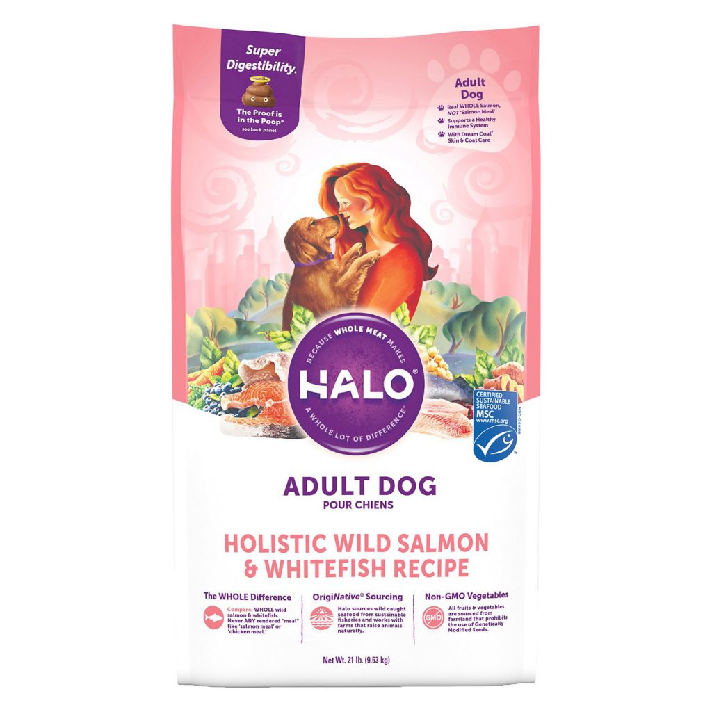 Halo Adult Holistic Wild Salmon & Whitefish Recipe Dry Dog Food