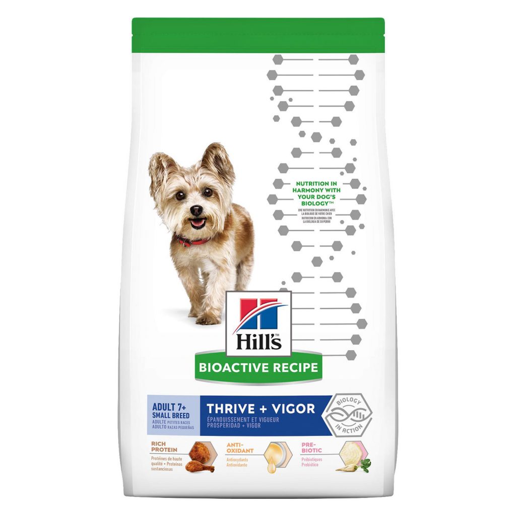 Hill’s Bioactive Recipe Adult 7+ Small Breed Thrive + Vigor Dry Dog Food