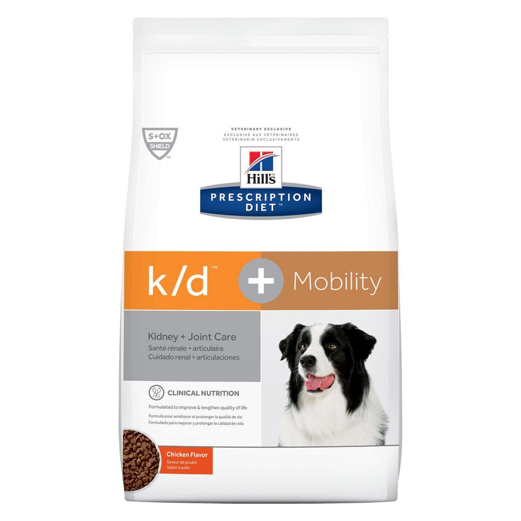 Hill’s Prescription Diet k/d + Mobility Kidney + Joint Care Chicken Flavor Dry Dog Food