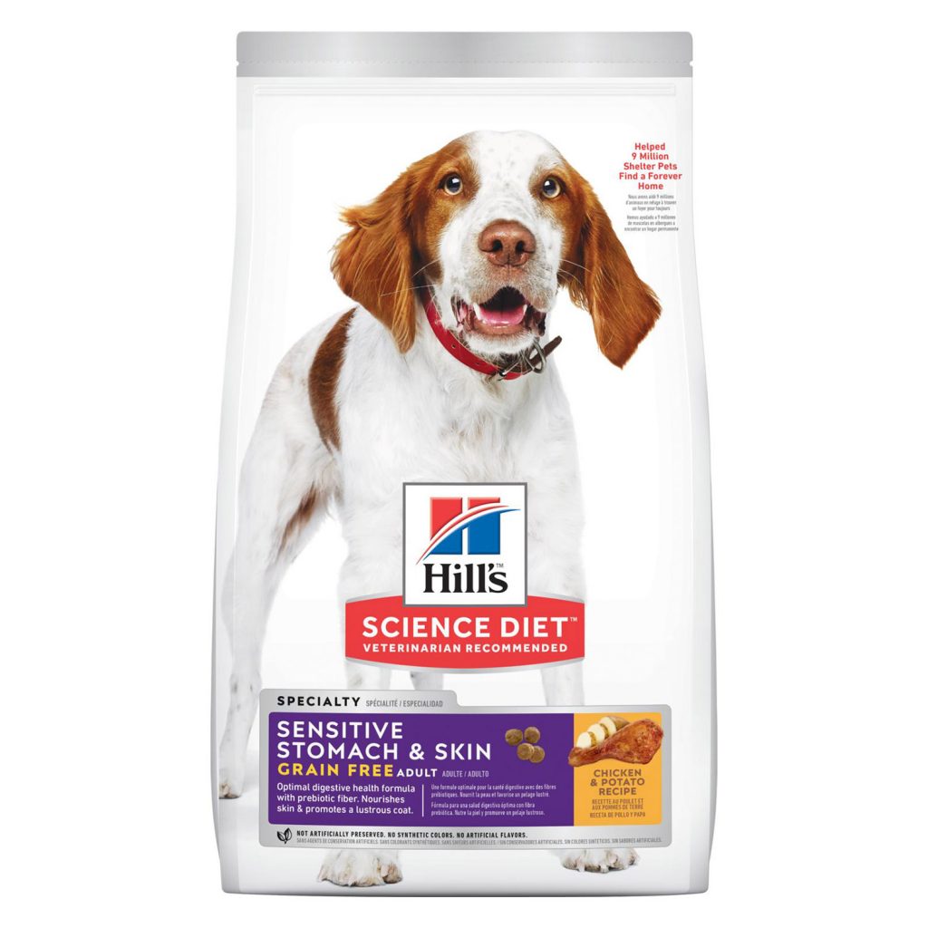 Hill’s Science Diet Adult Sensitive Stomach & Skin Grain-Free Chicken & Potato Recipe Dry Dog Food