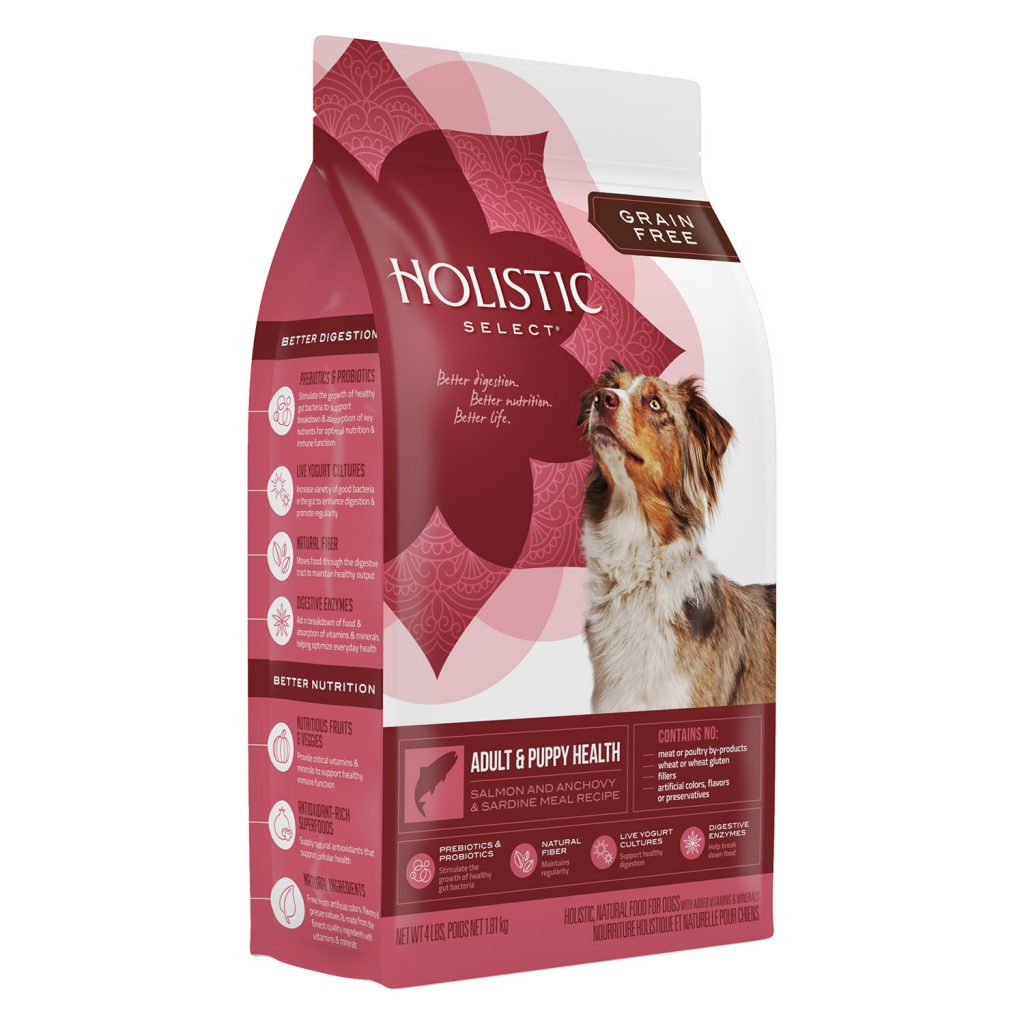 Holistic Select Adult & Puppy Health Grain-Free Salmon Anchovy & Sardine Meal Recipe Dry Dog Food