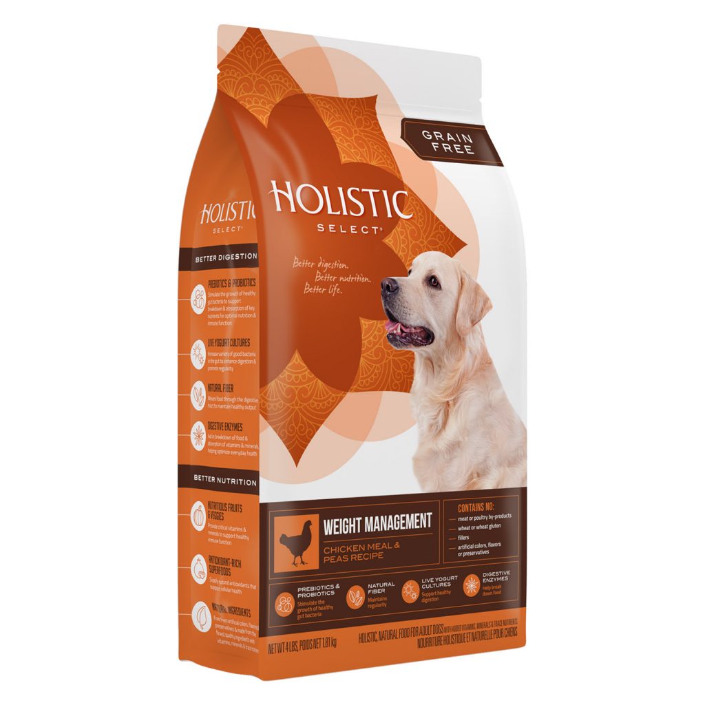 Holistic Select Weight Management Grain-Free Chicken Meal & Peas Recipe Dry Dog Food