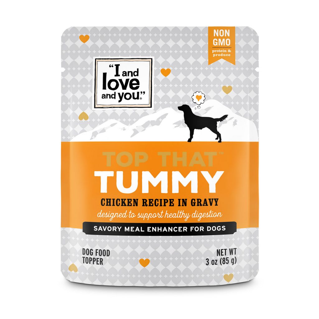 I and Love and You Top That Tummy Chicken Recipe in Gravy Dog Food Topper