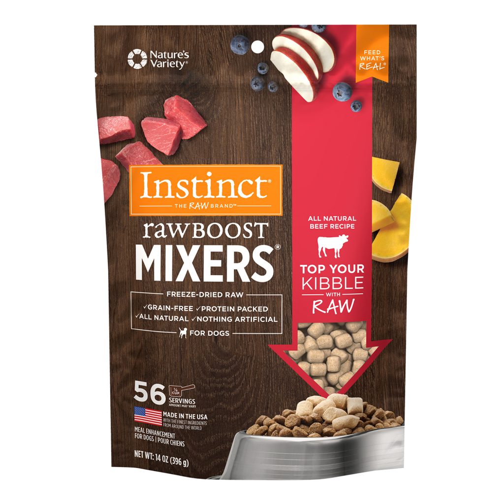 Instinct Raw Boost Mixers All Natural Beef Recipe Freeze-Dried Dog Food Topper