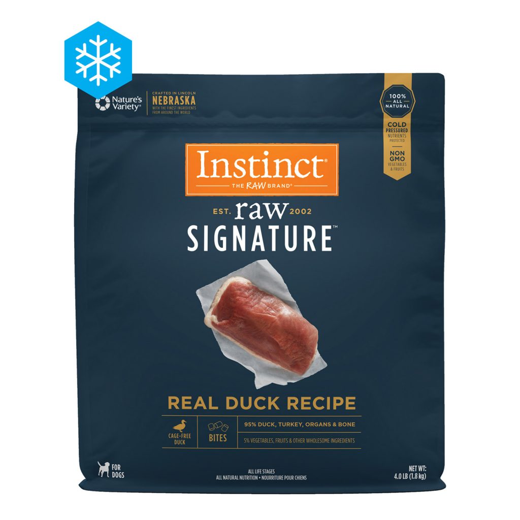 Instinct Raw Signature Bites Real Duck Recipe Frozen Dog Food