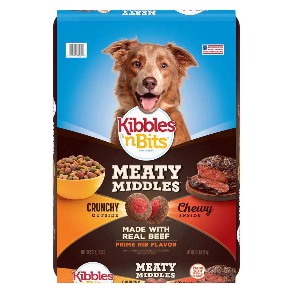 Kibbles n Bits Meaty Middles Prime Rib Flavor Dry Dog Food