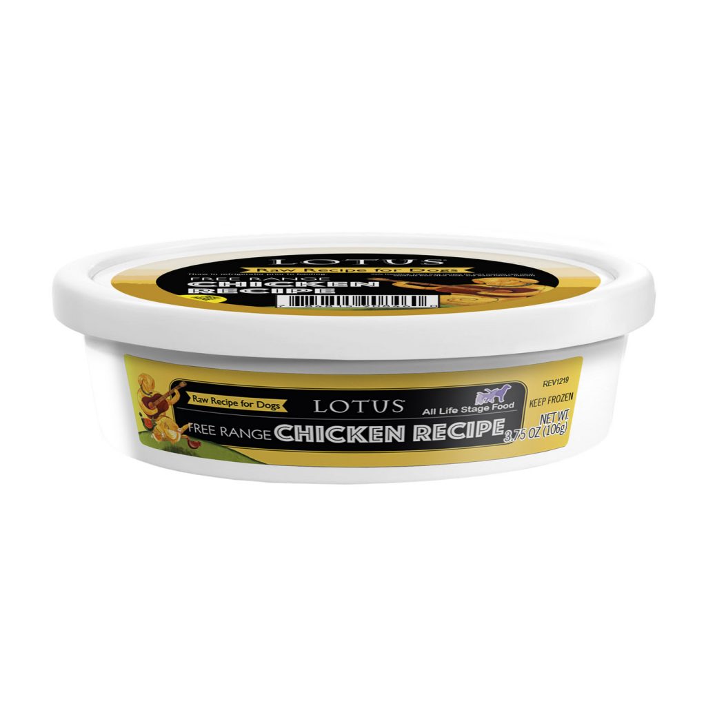 Lotus Free Range Chicken Recipe Raw Frozen Dog Food
