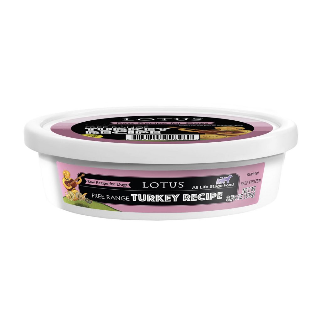Lotus Free Range Turkey Recipe Raw Frozen Dog Food