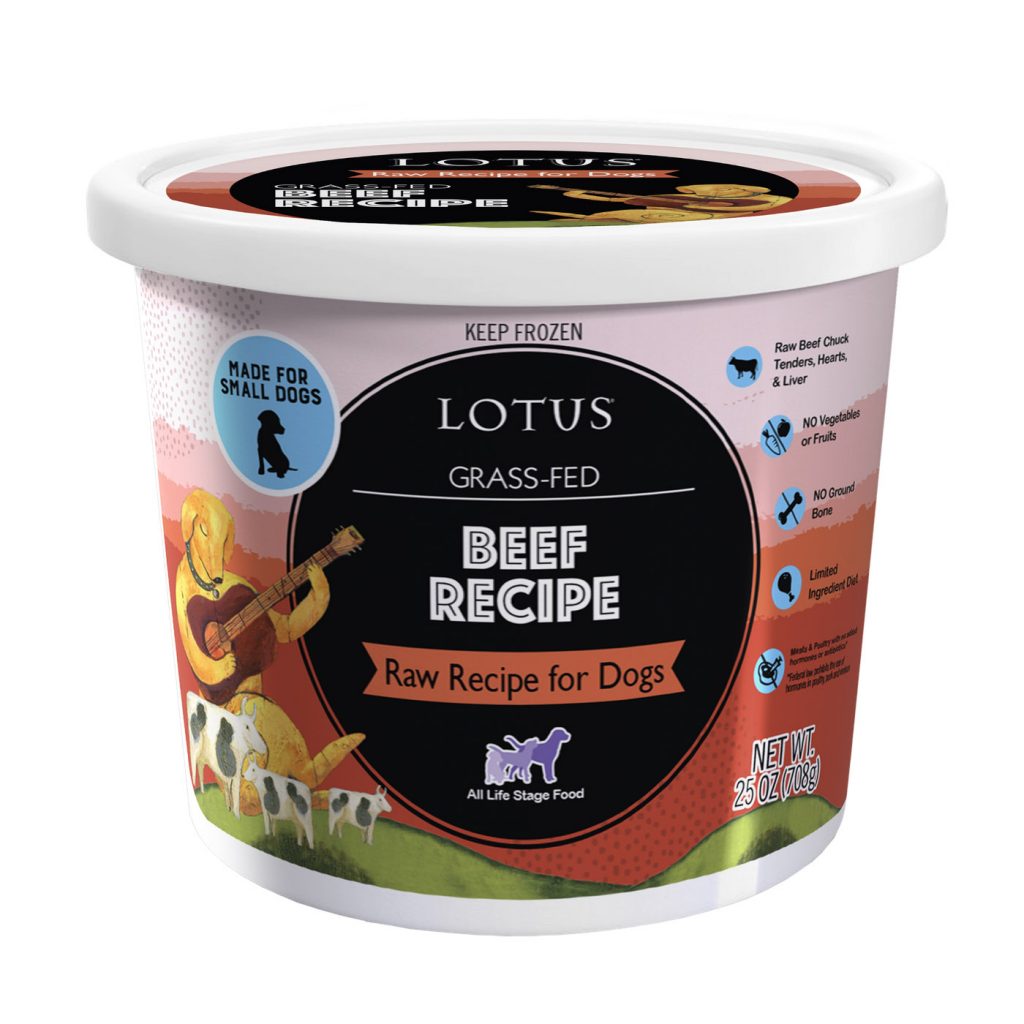 Lotus Grass-Fed Beef Recipe Raw Frozen Dog Food