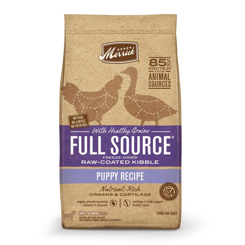 Merrick Full Source with Healthy Grains Raw-Coated Kibble Puppy Recipe Dry Dog Food