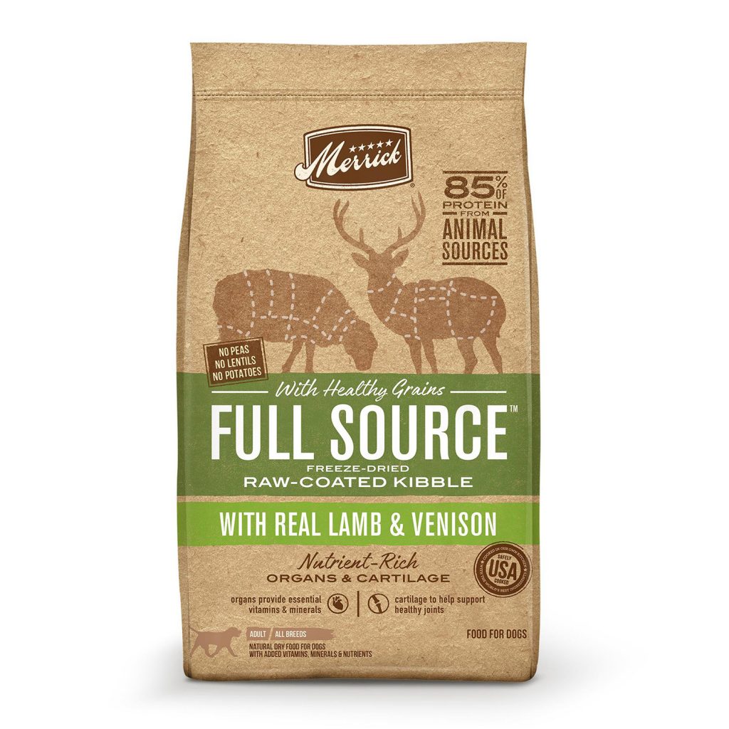 Merrick Full Source with Healthy Grains RawCoated Kibble with Lamb