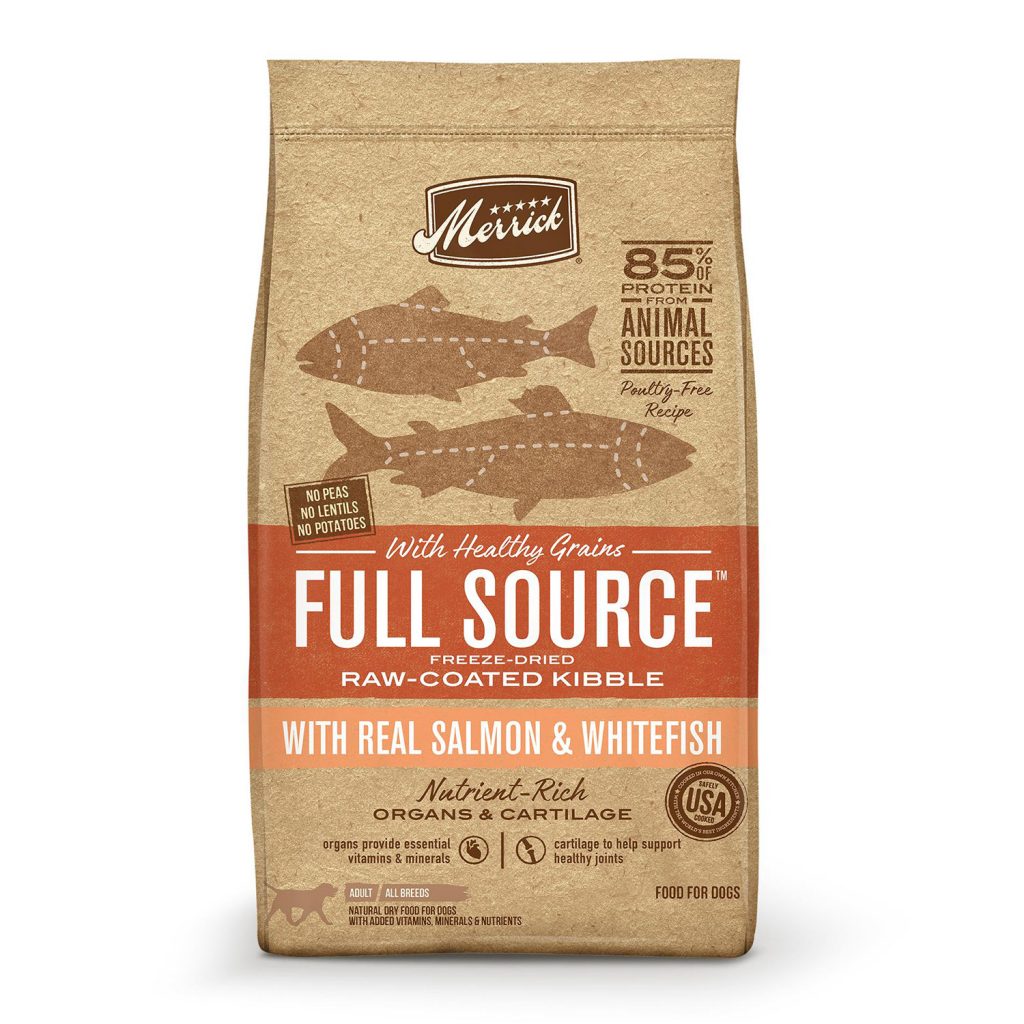 Merrick Full Source with Healthy Grains Raw-Coated Kibble with Salmon & Whitefish Dry Dog Food