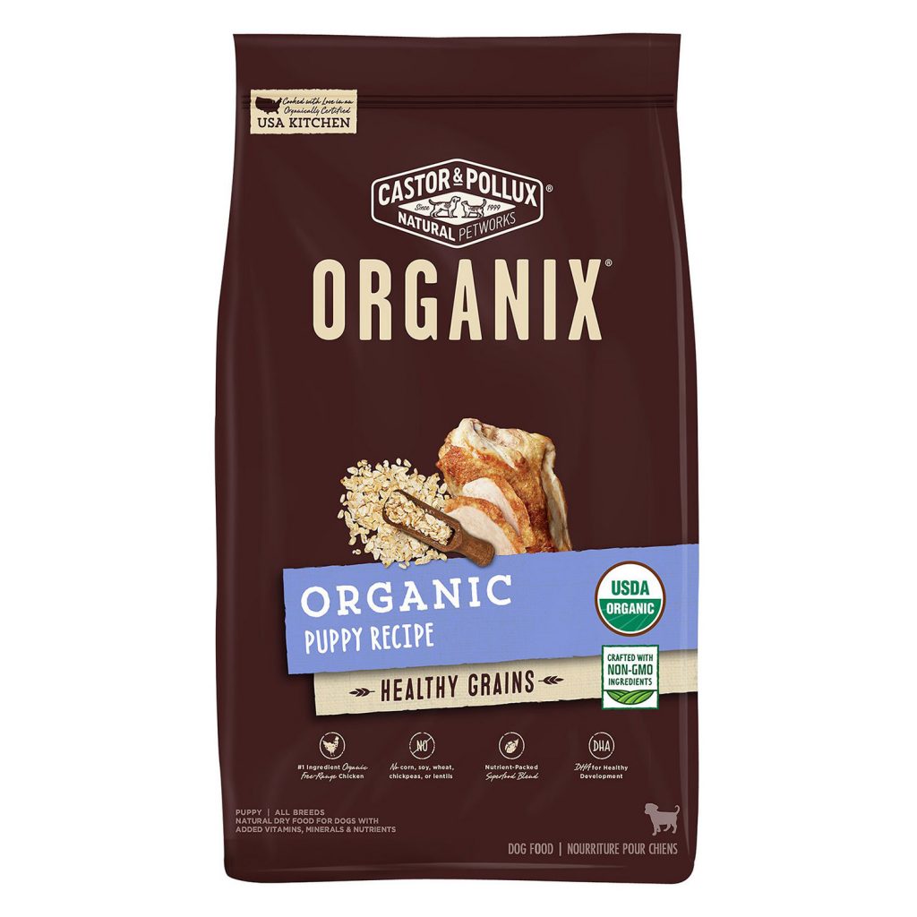 Castor & Pollux Organic Puppy Recipe with Healthy Grains Dry Dog Food