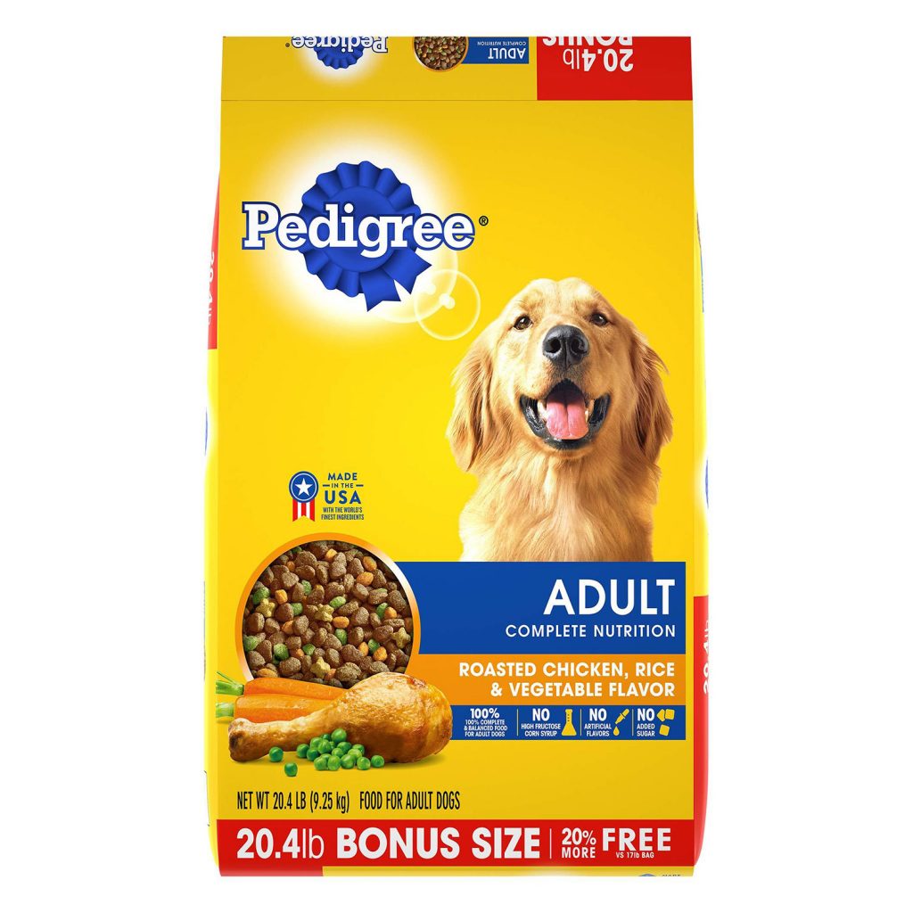 Pedigree Adult Roasted Chicken, Rice & Vegetable Flavor Dry Dog Food