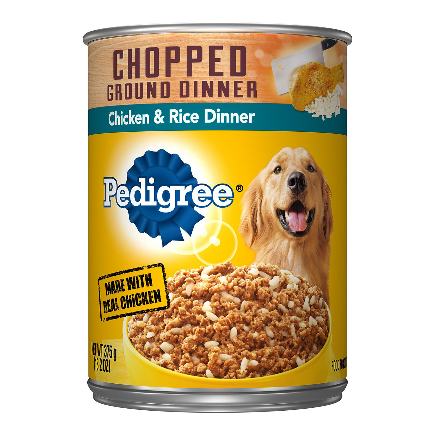 Pedigree Chopped Ground Dinner Chicken and Rice Dinner Canned Dog Food