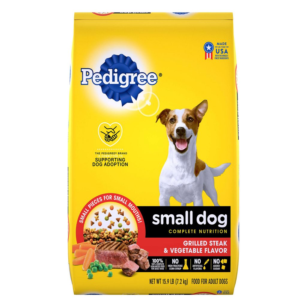 Pedigree Small Dog Grilled Steak and Vegetable Flavor Dry Dog Food