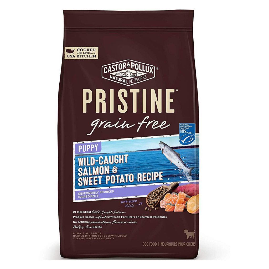 Castor & Pollux Pristine Grain-Free Puppy Wild-Caught Salmon & Sweet Potato Recipe Dry Dog Food