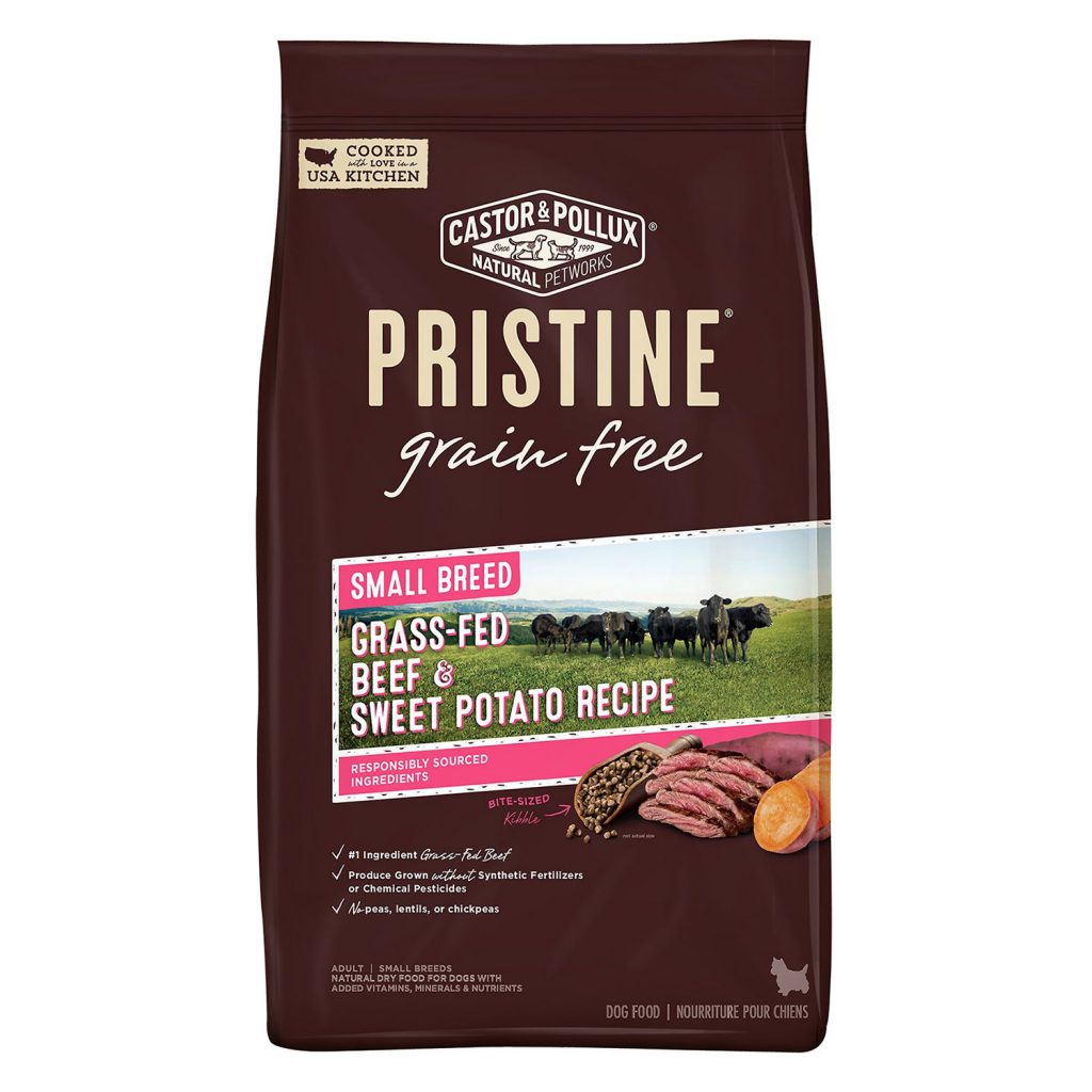 Castor & Pollux Pristine Grain-Free Small Breed Grass-Fed Beef & Sweet Potato Recipe Dry Dog Food
