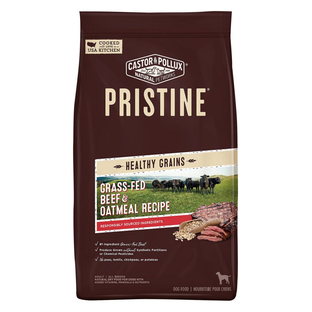 Castor & Pollux Pristine Grass-Fed Beef & Oatmeal Recipe Dry Dog Food