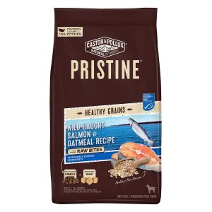 Castor & Pollux Pristine Wild-Caught Salmon & Oatmeal Recipe with Raw Bites Dry Dog Food