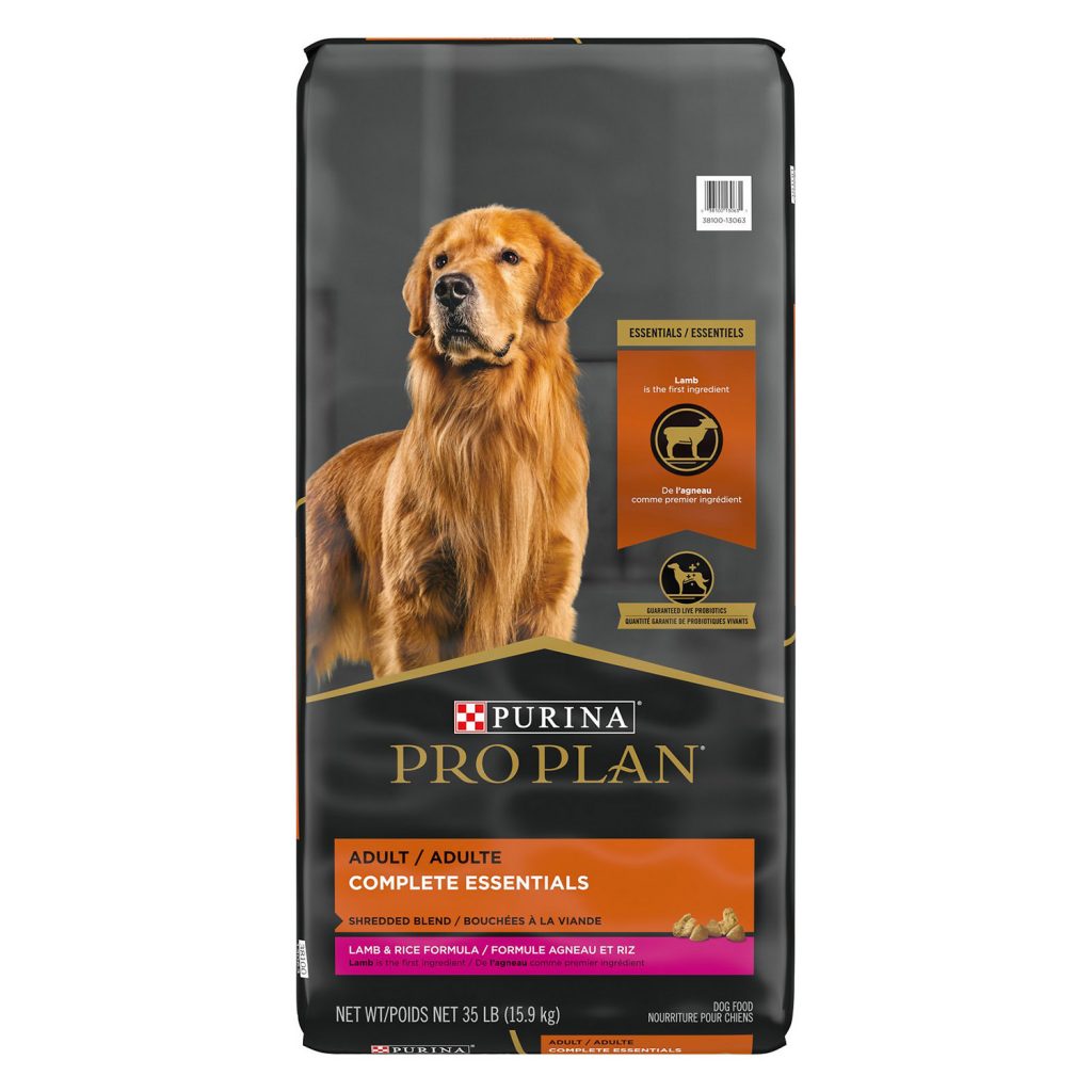 Purina Pro Plan Adult Complete Essentials Shredded Blend Lamb & Rice Formula Dry Dog Food