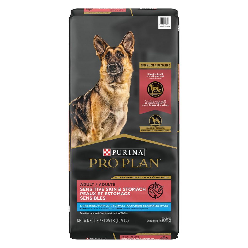 Purina Pro Plan Adult Sensitive Skin & Stomach Large Breed Formula Dry ...