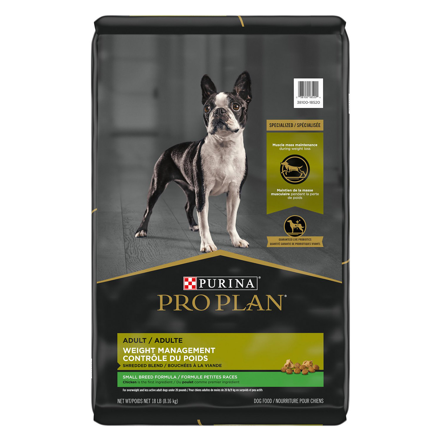 Purina Pro Plan Adult Weight Management Shredded Blend Small Breed ...