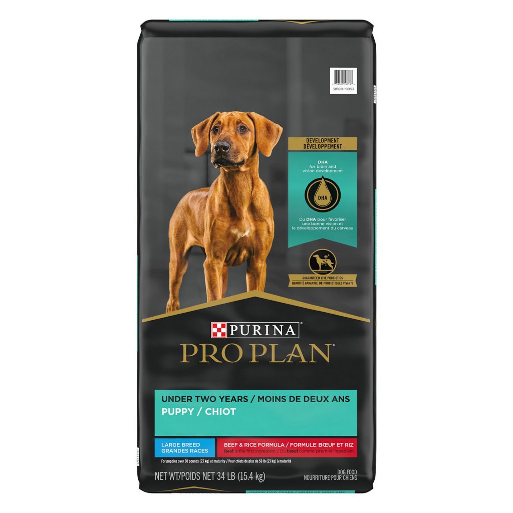 Purina Pro Plan Puppy Large Breed Beef & Rice Formula Dry Dog Food
