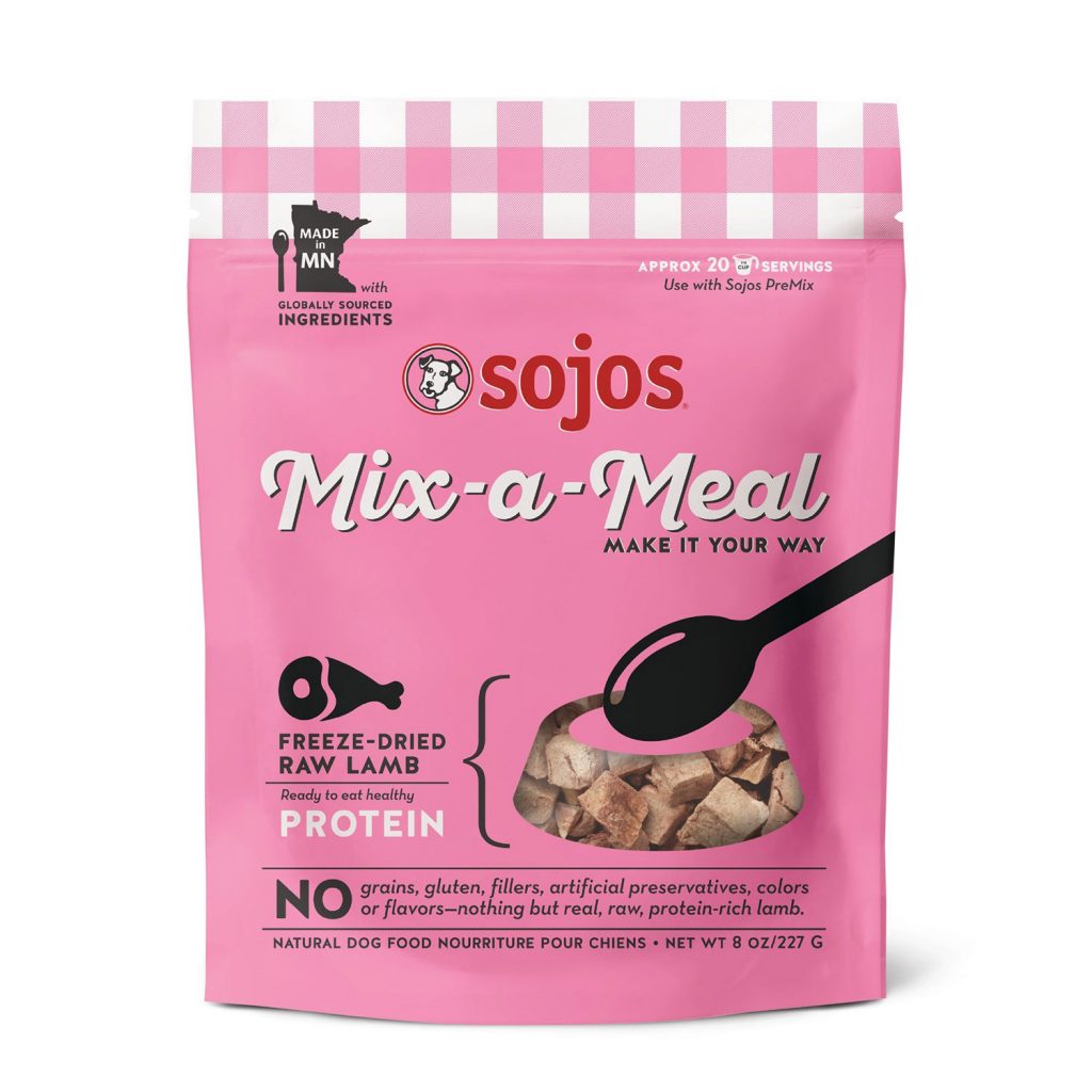 Sojos Mix-a-Meal Freeze-Dried Lamb Dog Food Mixer