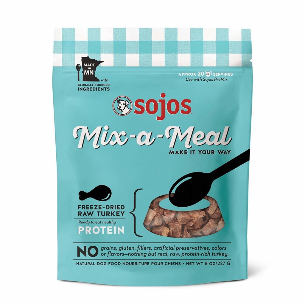 Sojos Mix-a-Meal Freeze-Dried Turkey Dog Food Mixer