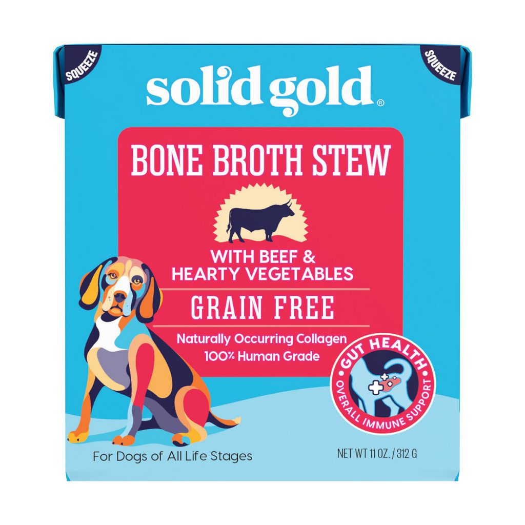 Solid Gold Bone Broth Stew with Beef & Hearty Vegetables Dog Food Topper
