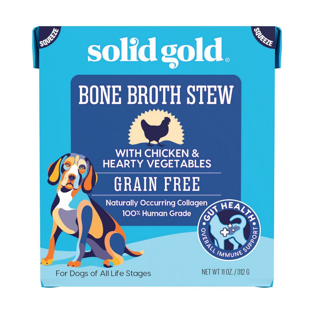 Solid Gold Bone Broth Stew with Chicken & Hearty Vegetables Dog Food Topper