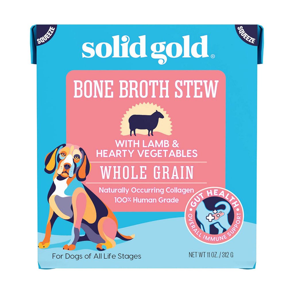 Solid Gold Bone Broth Stew with Lamb & Hearty Vegetables Dog Food Topper