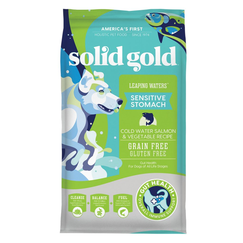 Solid Gold Leaping Waters Sensitive Stomach Cold Water Salmon & Vegetable Recipe Dry Dog Food