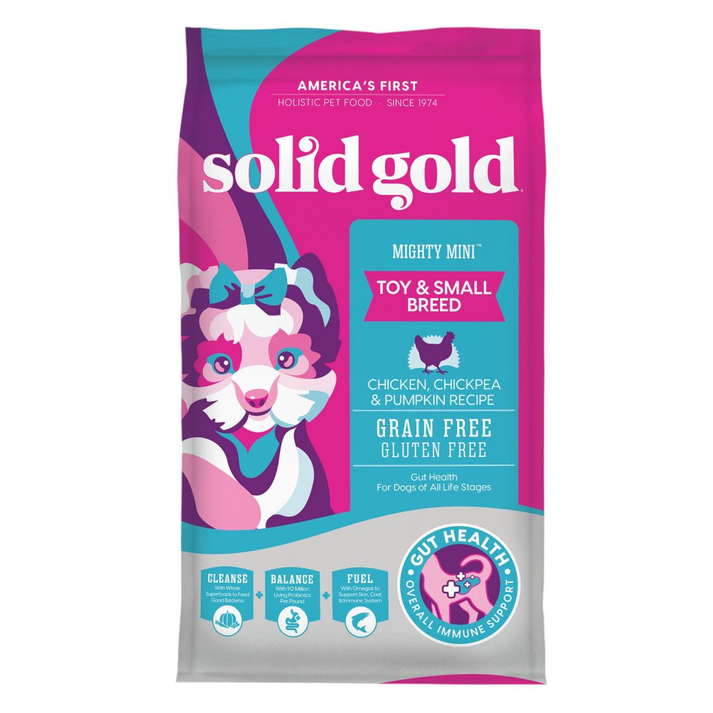 Solid Gold Mighty Mini Toy & Small Breed Chicken, Chickpea & Pumpkin Recipe Dry Dog Food