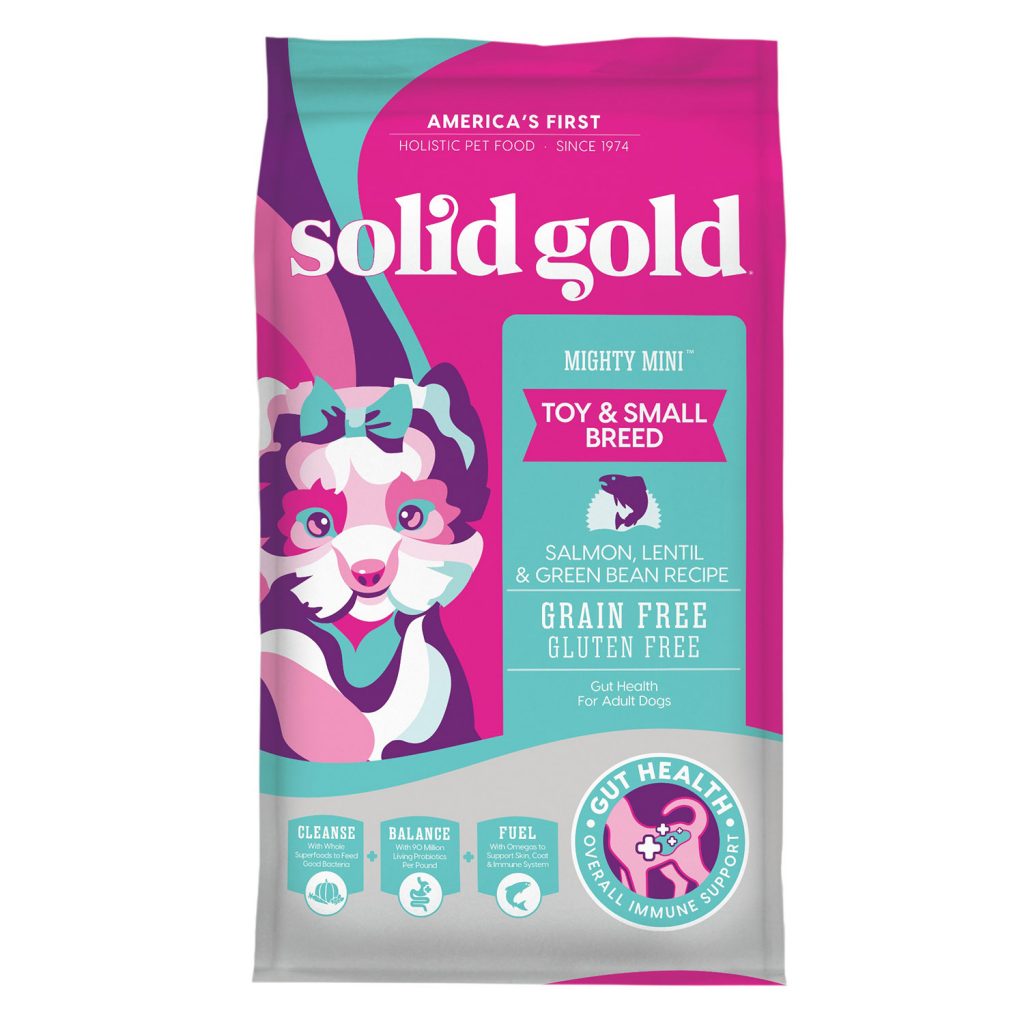 Solid Gold Mighty Mini Toy & Small Breed Salmon, Lentil & Green Bean Recipe Dry Dog Food