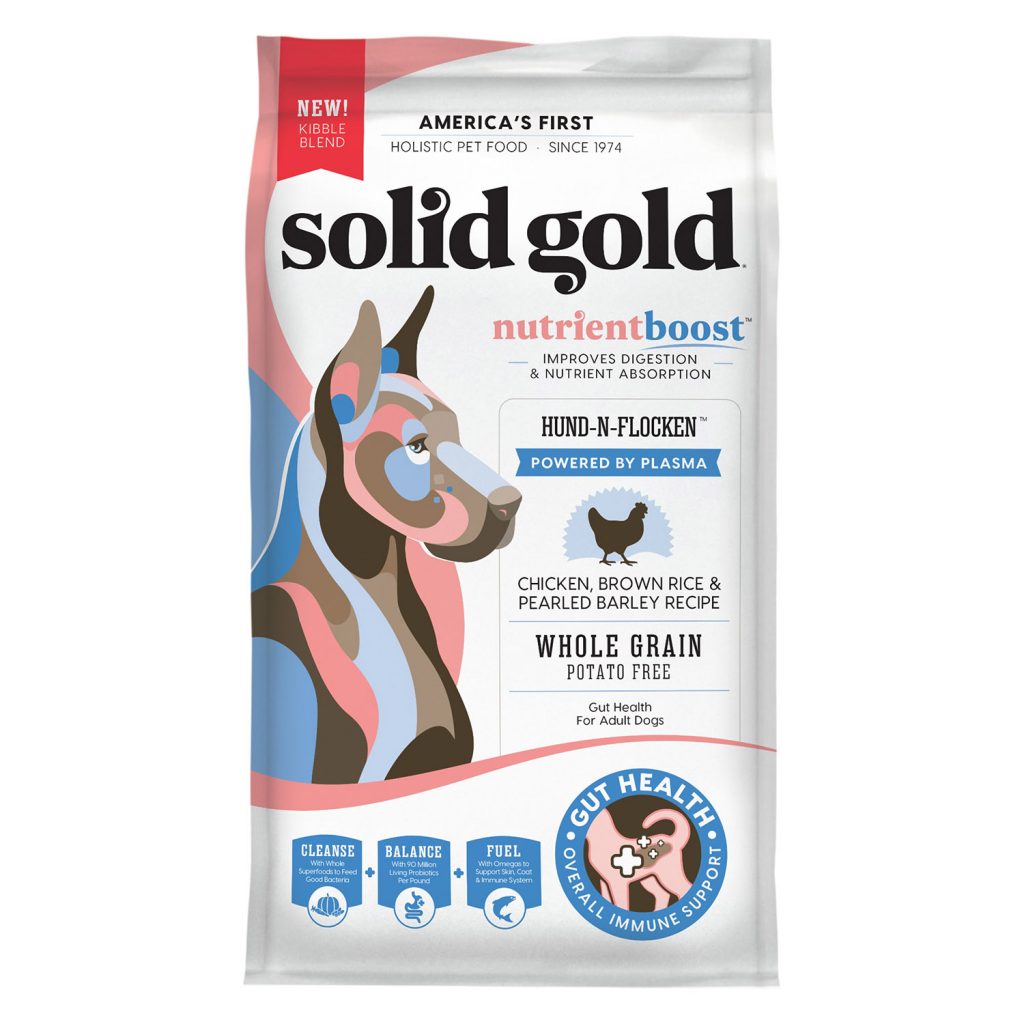 Solid Gold NutrientBoost Hund-N-Flocken Powered By Plasma Chicken, Brown Rice & Pearled Barley Recipe Dry Dog Food