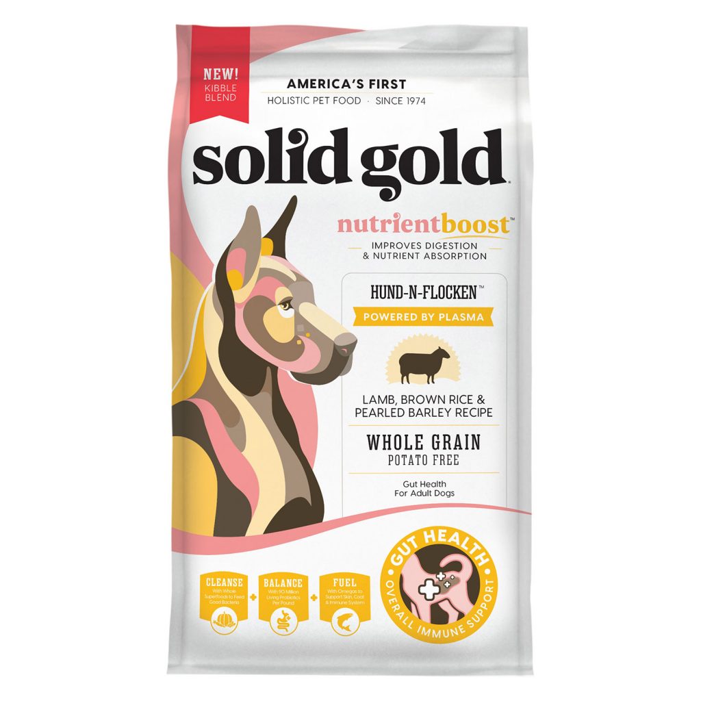 Solid Gold NutrientBoost Hund-N-Flocken Powered By Plasma Lamb, Brown Rice & Pearled Barley Recipe Dry Dog Food