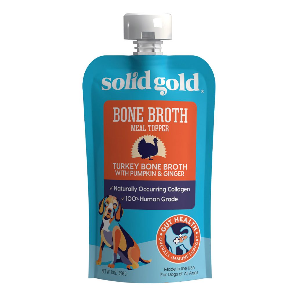 Solid Gold Turkey Bone Broth with Pumpkin & Ginger Dog Food Topper
