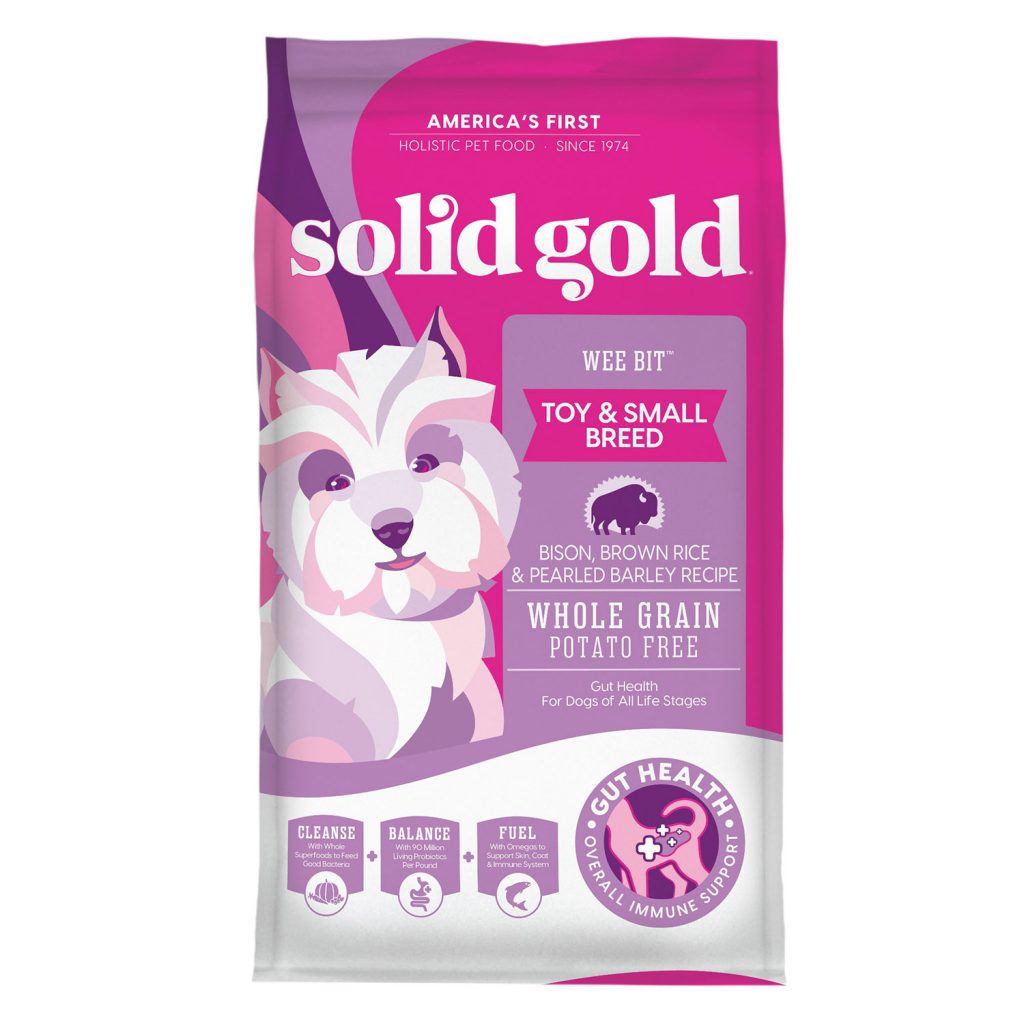 Solid Gold Wee Bit Toy & Small Breed Bison, Brown Rice & Pearled Barley Recipe Dry Dog Food