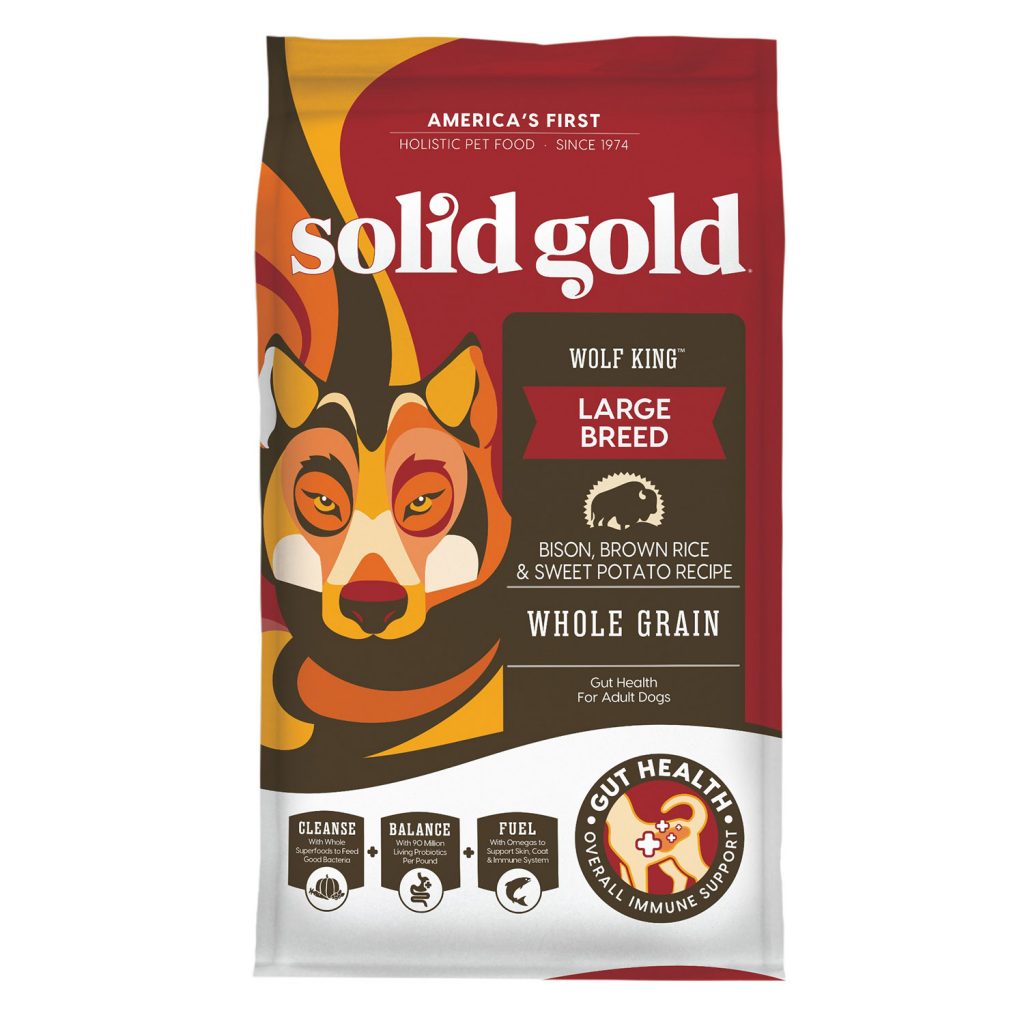 Solid Gold Wolf King Large Breed Bison, Brown Rice & Sweet Potato Recipe Dry Dog Food